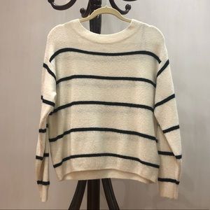 H&M Striped Soft Crewneck Sweater